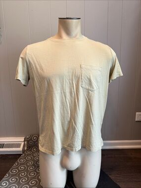 AYR Men’s Small Tan Cream Short Sleeve Pocket Tee